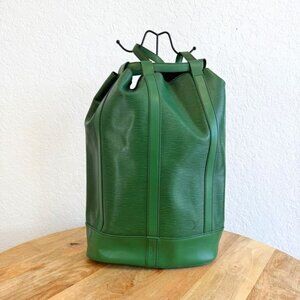 Louis Vuitton Green Epi Bookbag